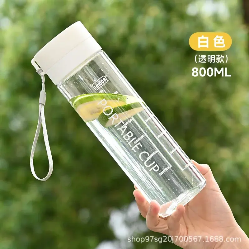 Thumbnail: 600/800ml Portable Sports Water Bottle with Filter – BPA-Free Travel Drinkware