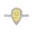 Thumbnail: Fine Jewelry Charming 14k Gold 3.5ct Moissanite Jewellery Diamond Ring