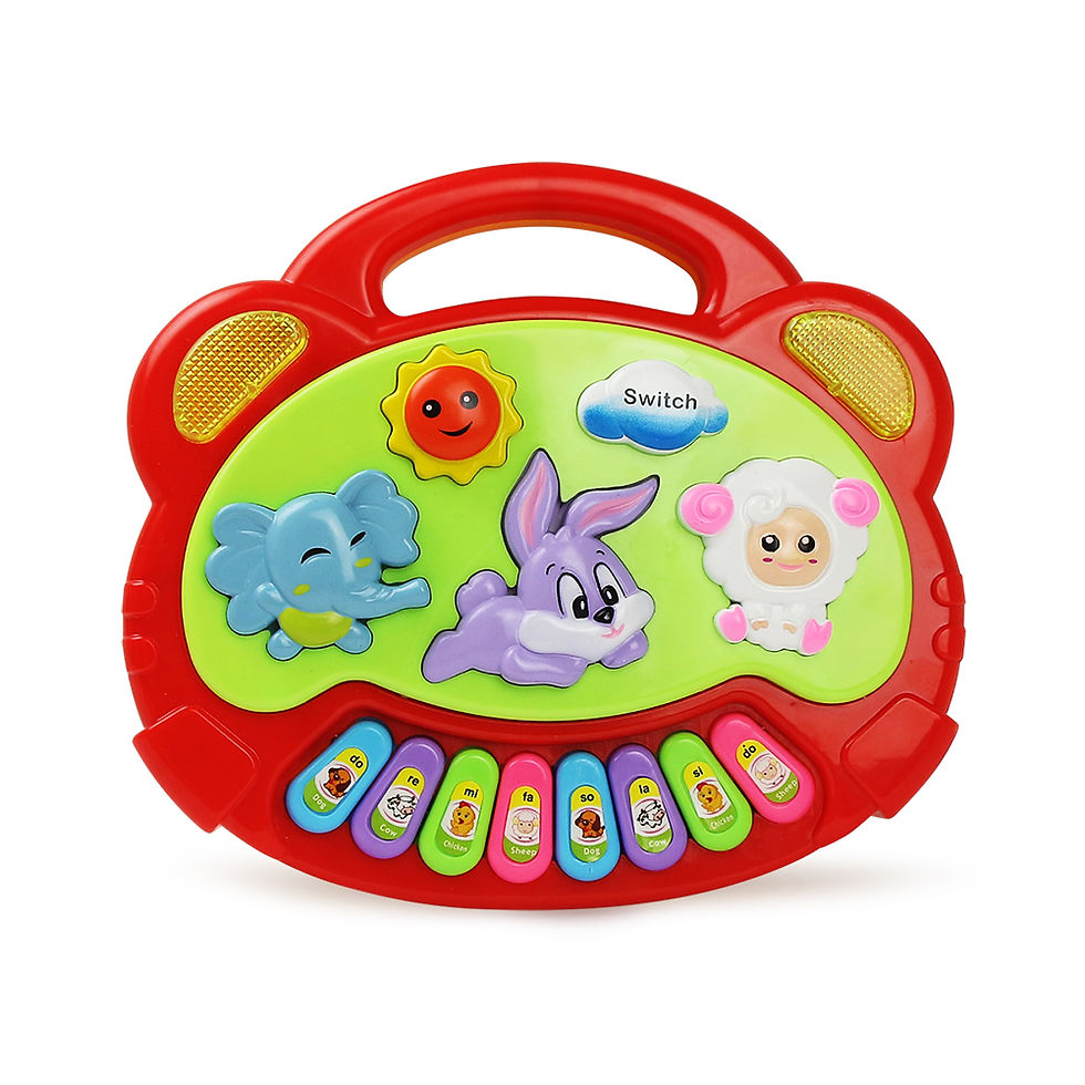 Thumbnail: Kids Cartoon Piano Keyboard with Animal Sounds and Flashing Lights