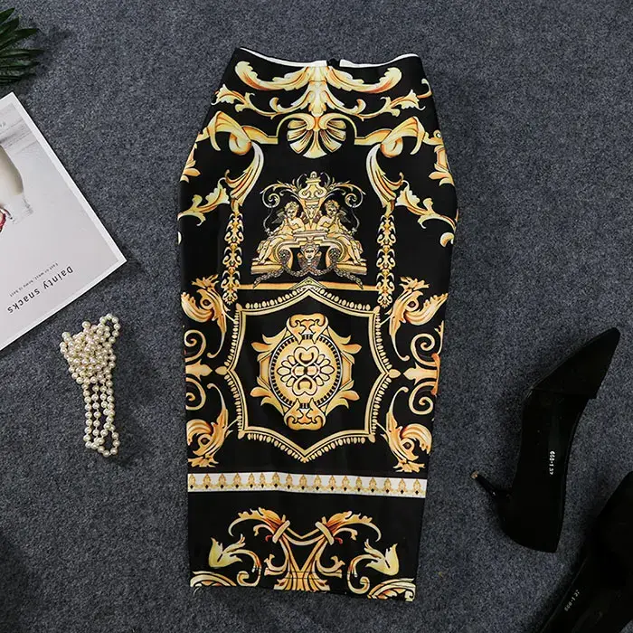 Thumbnail: Sexy Print Polka dot Pencil Skirt