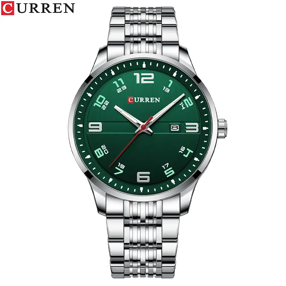 Thumbnail: Luxury Men's Quartz Stainless Steel Casual Business Wrist Watch