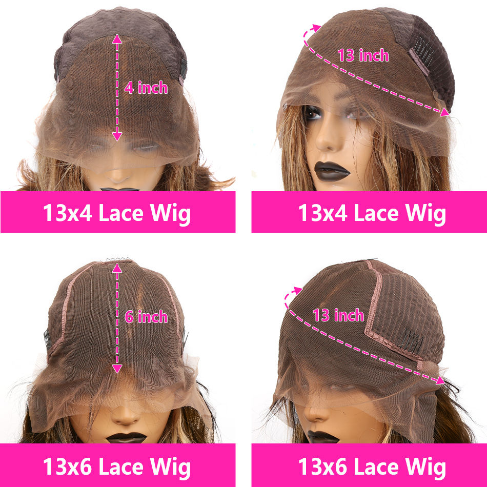 Thumbnail: 30-Inch Honey Blonde Highlight Wig – 13x6 HD Lace Frontal Human Hair
