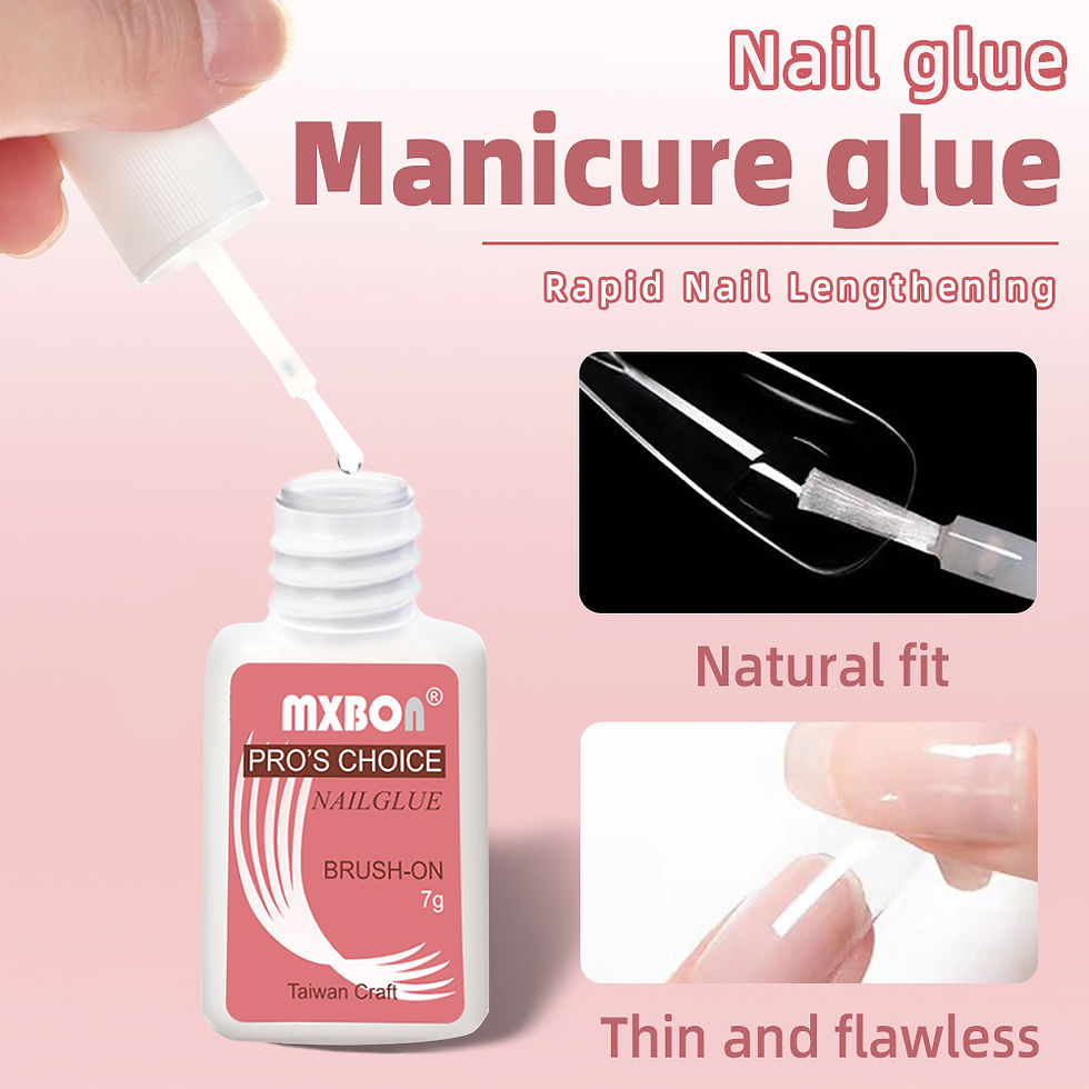 Thumbnail: 7g Fast-Dry Nail Glue with Brush Super Strong Adhesive for False Nails and Rhine
