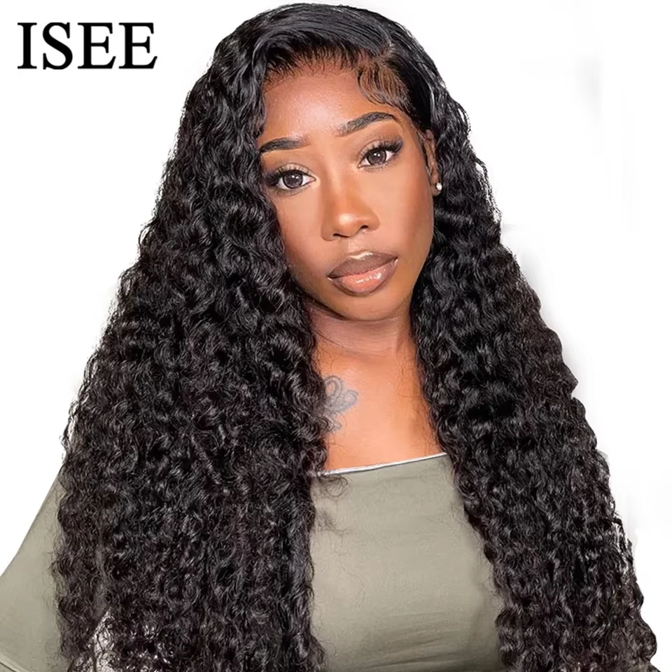 Thumbnail: Deep Wave Wig – 13x4/7x5 Swiss Lace, Pre-Bleached Brazilian Human Hair