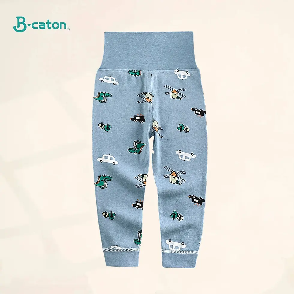 Thumbnail: Kids Boys Pajama Set – Cotton Long Johns, Cartoon Print, Spring/Autumn Wear