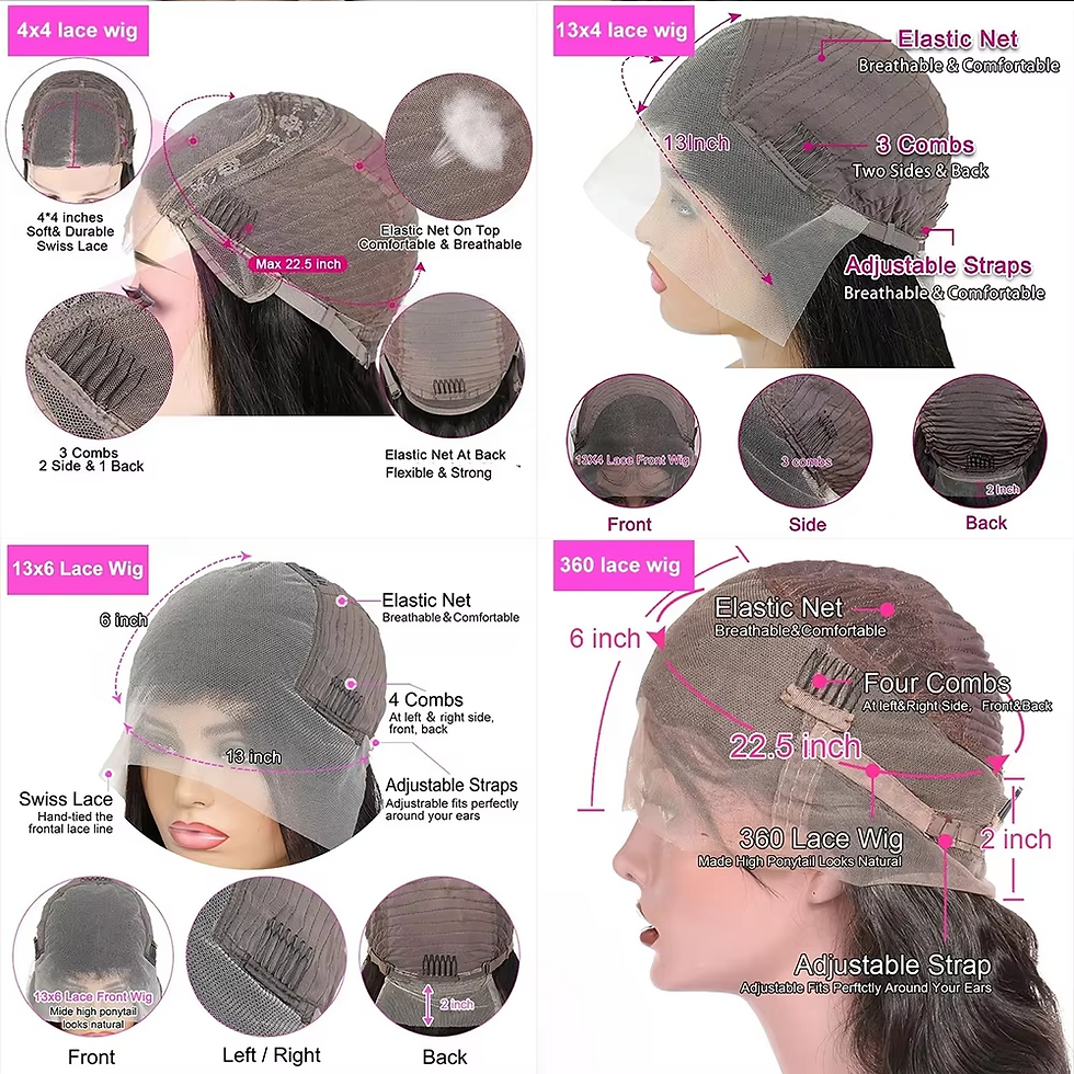Thumbnail: HD 360 Full Lace Straight Wig – 13x6 Brazilian Human Hair
