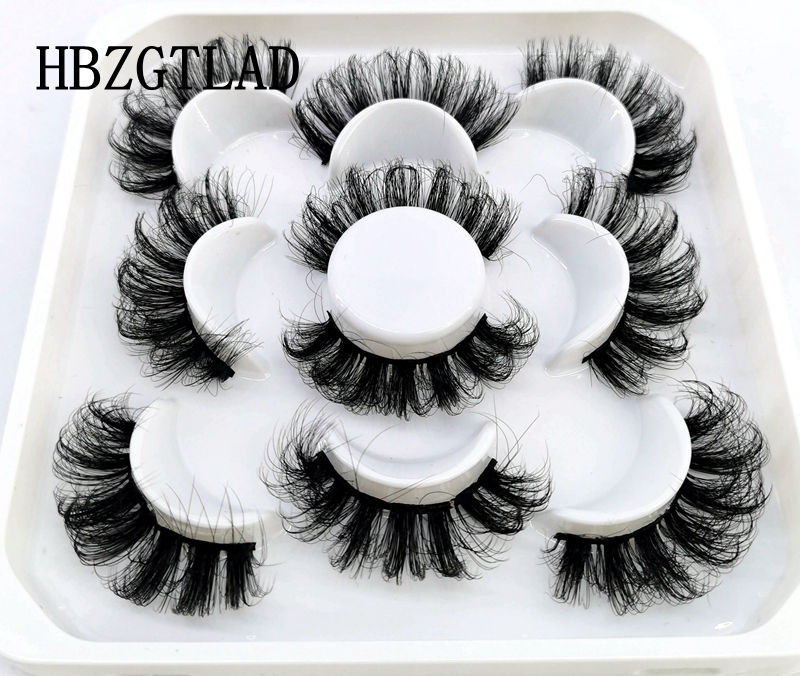 Thumbnail: 5 Pairs 25mm 3D Mink Full Strip Lashes