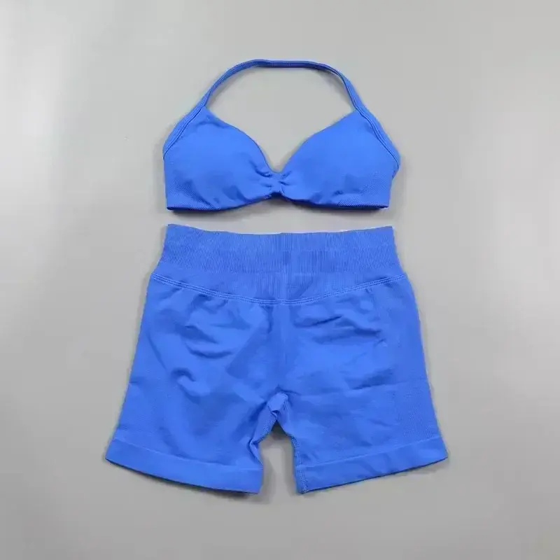 Thumbnail: High Elastic Pilates Suit for Women Breathable Quick Dry Solid Color Outfit