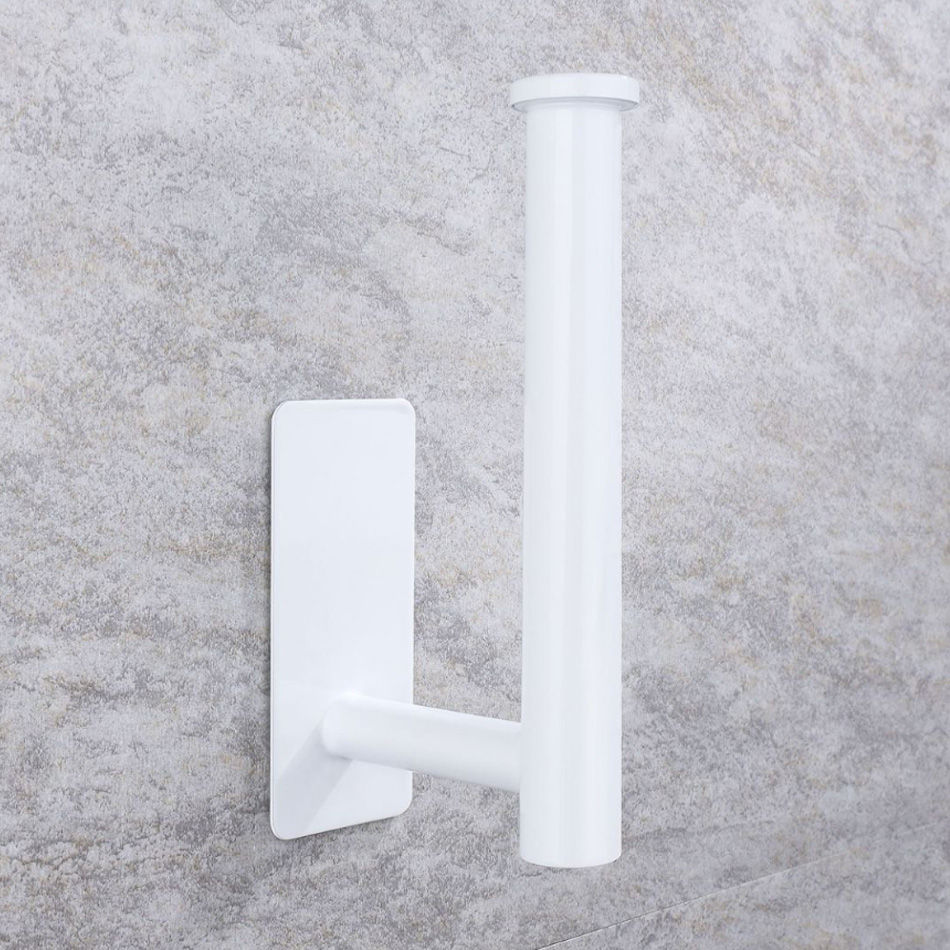 Thumbnail: Stainless Steel Adhesive Paper Holder – Wall Mount, White & Gold Options