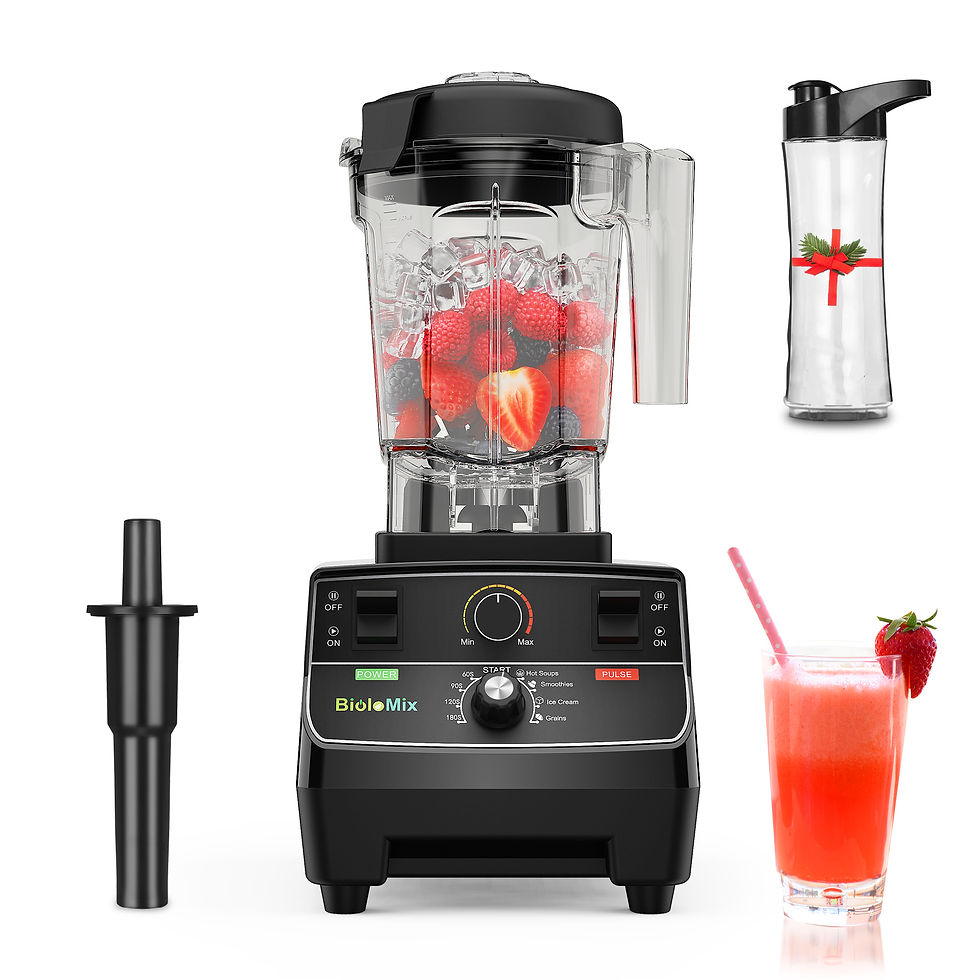 Thumbnail: 2200W Professional Smart Timer Blender with 2L Round Jar for Smoothies