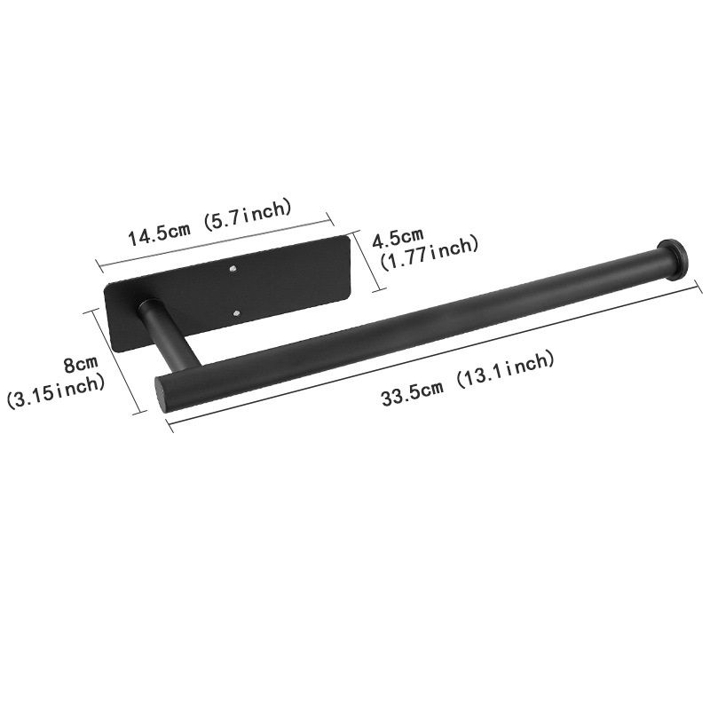 Thumbnail: Self-Adhesive Stainless Steel Paper Towel Holder – No-Drill Mount