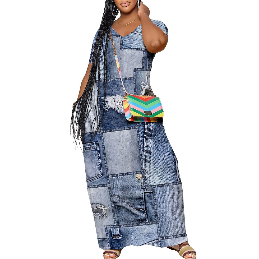 Thumbnail: Women's Casual Maxi Sundress with Pockets