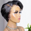 Thumbnail: Pixie Cut Curly Wig – 13x1 T-Part Transparent Lace Human Hair Wig