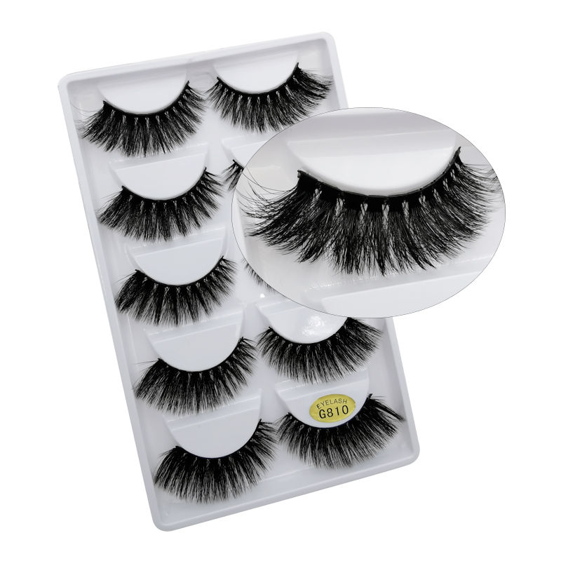 Thumbnail: YSDO 3/5‑Pair 3D Faux Mink Soft Natural Thick Long Full Strip Eyelashes Set