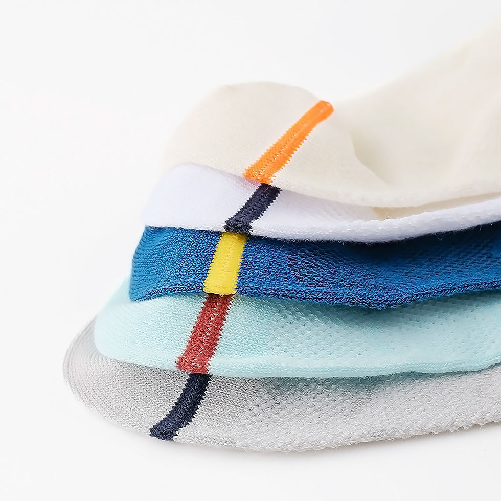 Thumbnail: Boys Summer Breathable Short Socks with Boat Anchor Icon and Antibacterial Knit