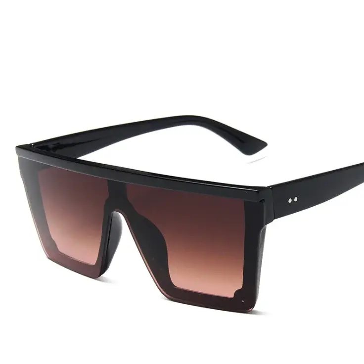 Thumbnail: Oversized Retro One‑Piece Big Square Sunglasses