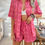 Thumbnail: Casual Loose Printed Short Pants Two-Piece Set for Women