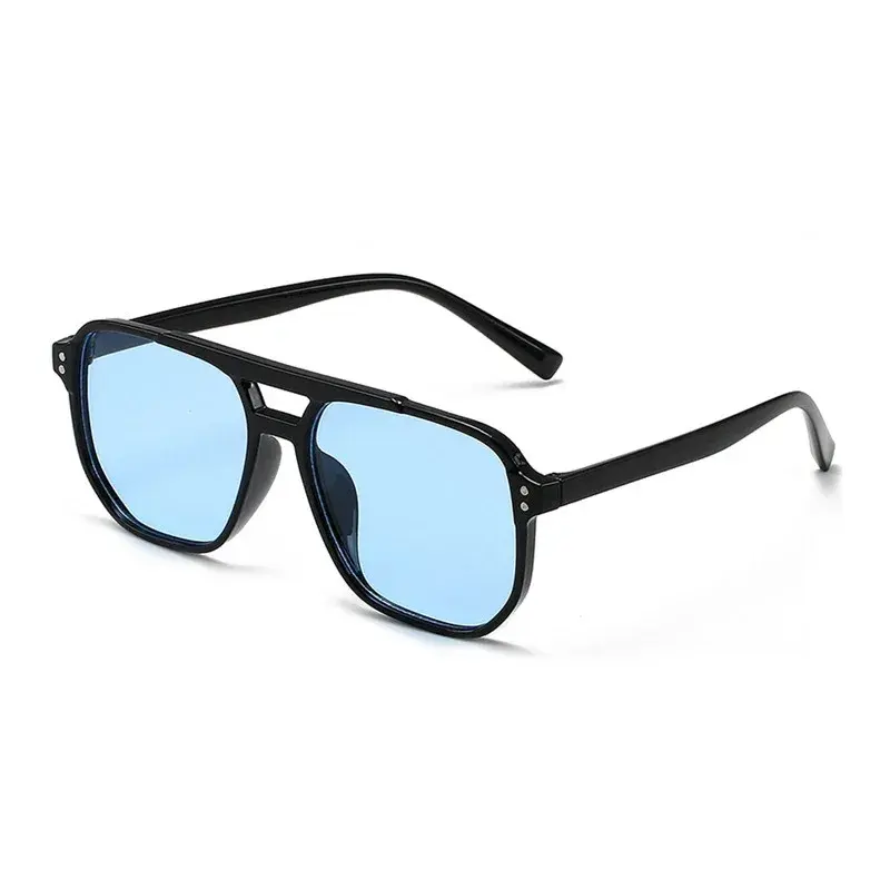 Double Bridge Aviator Sunglasses for Women Men Casual Fashion Anti Glare