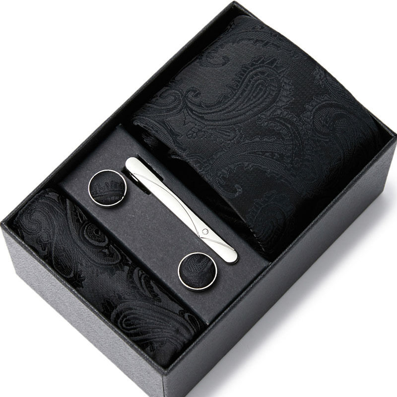 Thumbnail: Men’s 7.5cm Handmade Silk Necktie Gift Set Wedding Box