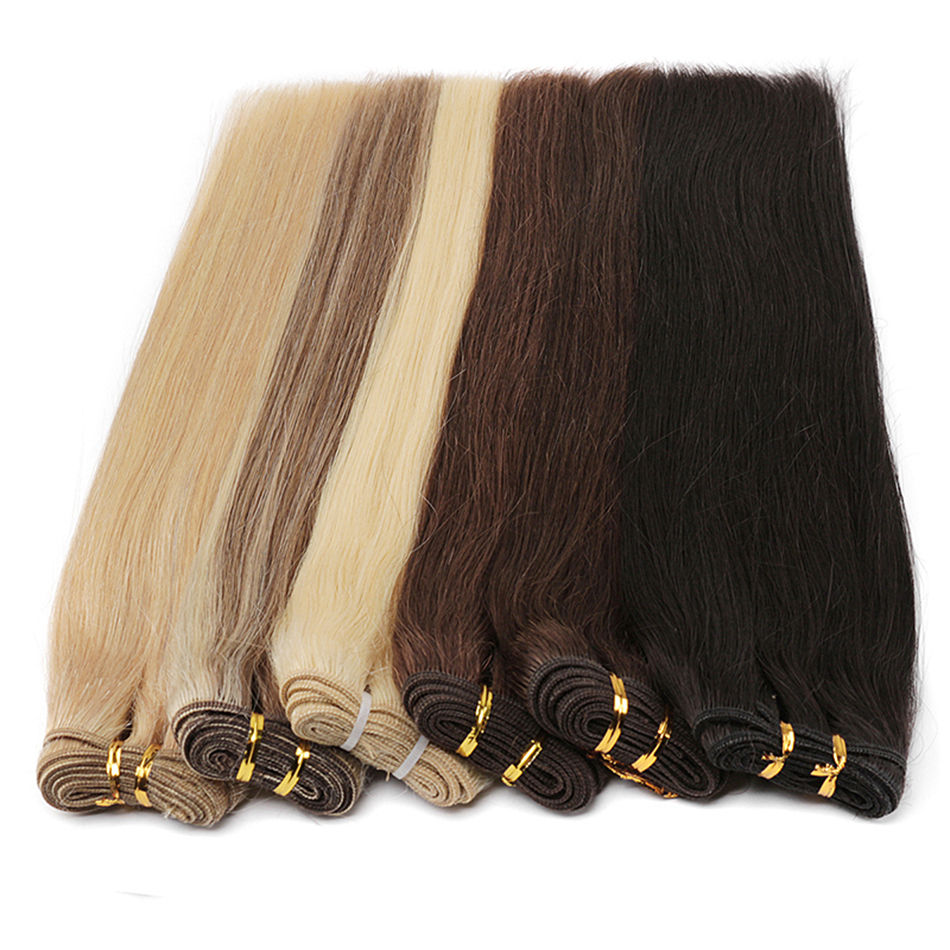 Thumbnail: Vickie Girl Ombre Blonde Human Hair Weave –Straight Remy Hair Bundles, 100g Each