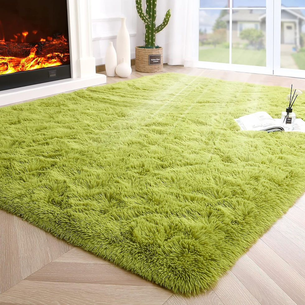 Thumbnail: Fluffy Area Rug – Soft Bedroom & Living Room Carpet for Kids