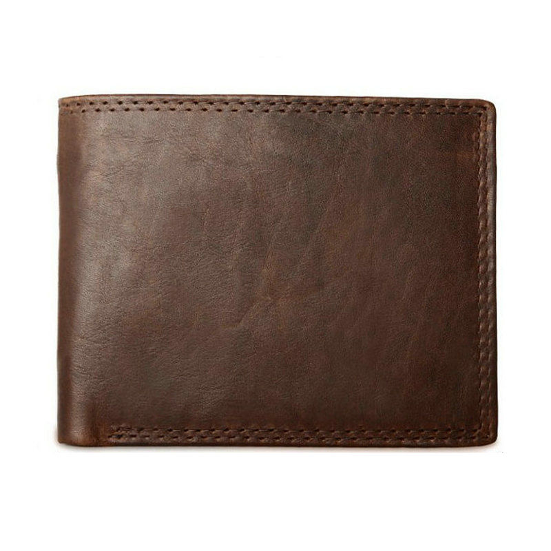 Thumbnail: GENODERN Men’s Genuine Leather Wallet – Vintage Short Design with Coin Pocket