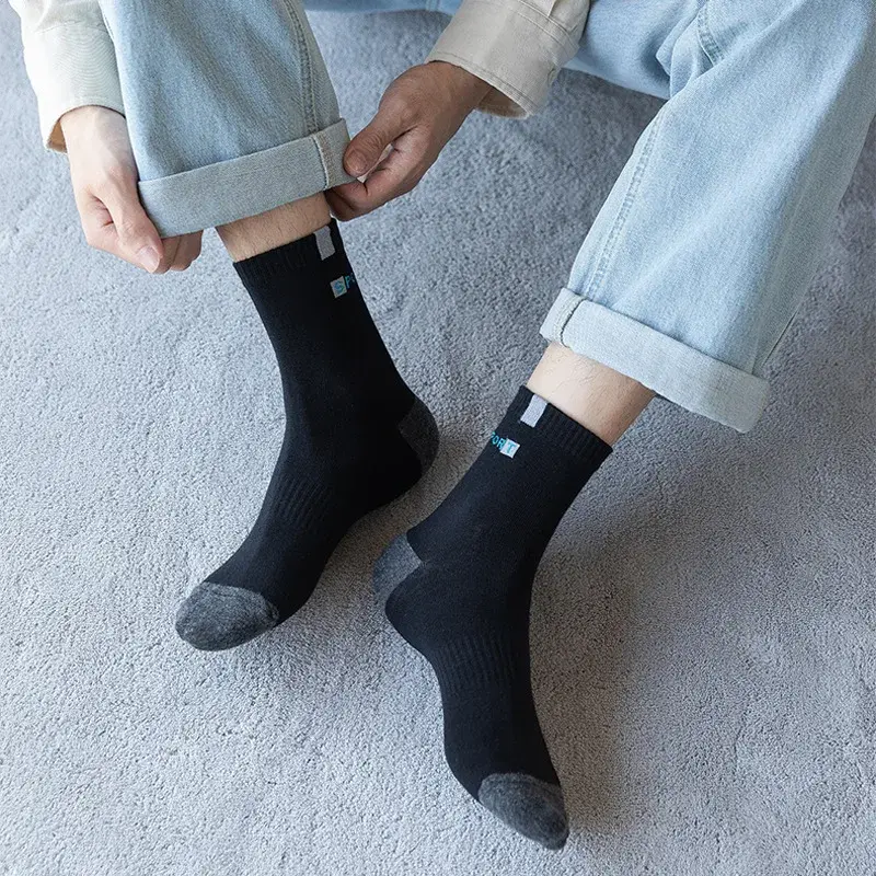 Thumbnail: 5 Pairs Men’s Cotton Sport Socks – Breathable Knit, Low Ankle Fit