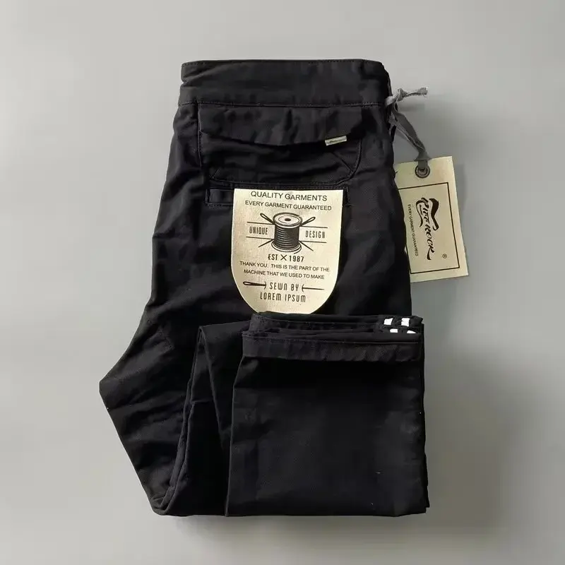 Thumbnail: Men’s Heavy Duty Cotton Cargo Pants Anti‑Wear Loose Outdoor Trousers