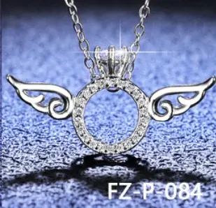 Thumbnail: S925 VVS Moissanite & CZ Pendant Necklace for Women