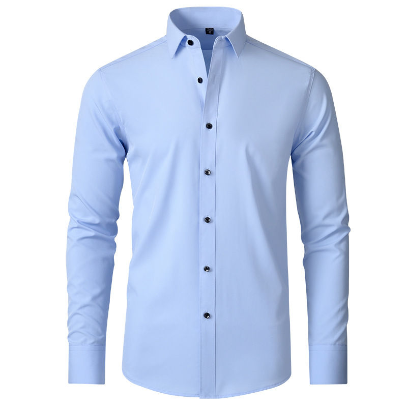 Thumbnail: Plus Size Seamless Spandex Shirt – Long Sleeve Slim Fit for All Seasons