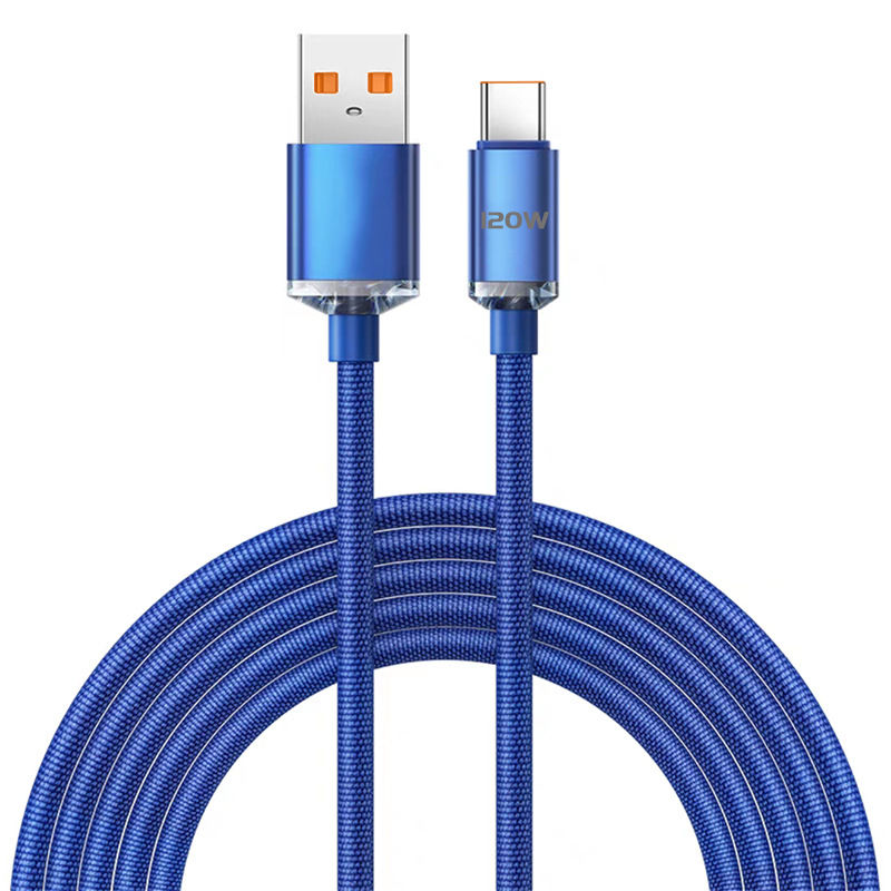 Thumbnail: 120W USB-C Fast Charging Cable – Braided PD Cord for Smartphones