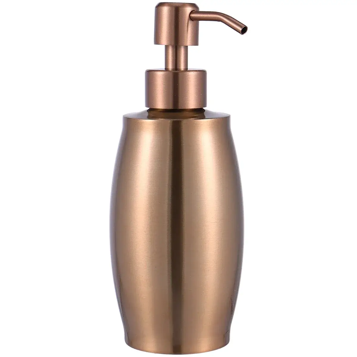 Rose Gold Soap Dispenser – Stainless Steel Pump Bottle for Bathroom