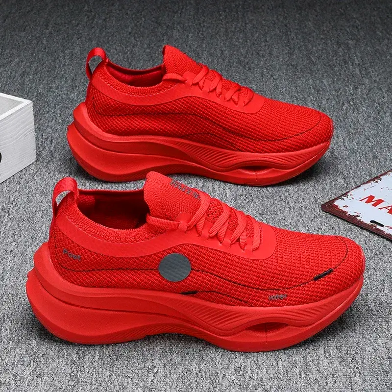 Thumbnail: Mens Womens Breathable Running Shoes Lightweight Outdoor Sports Sneakers