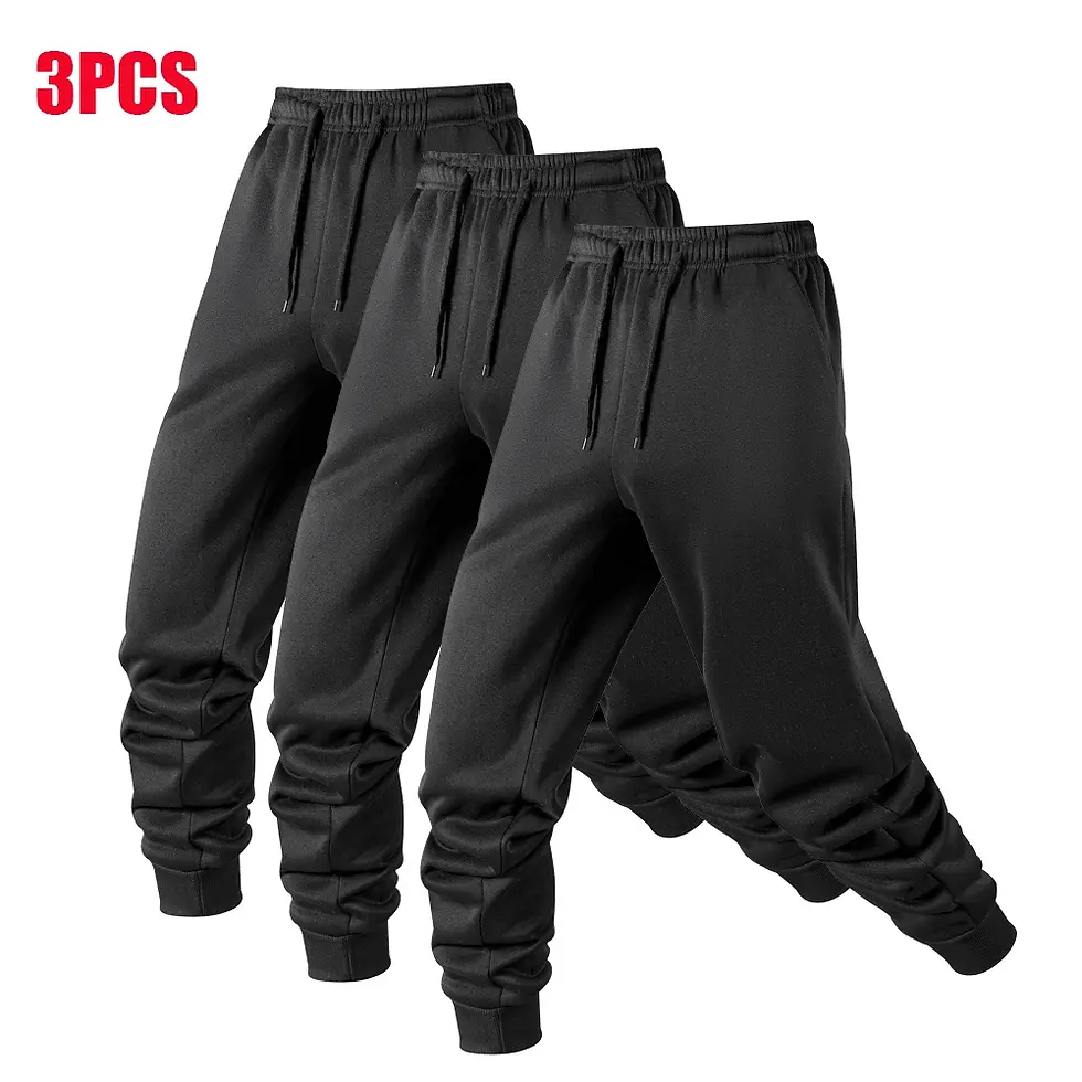 Thumbnail: Men's Warm Sports Sweatpants – High WaistPants