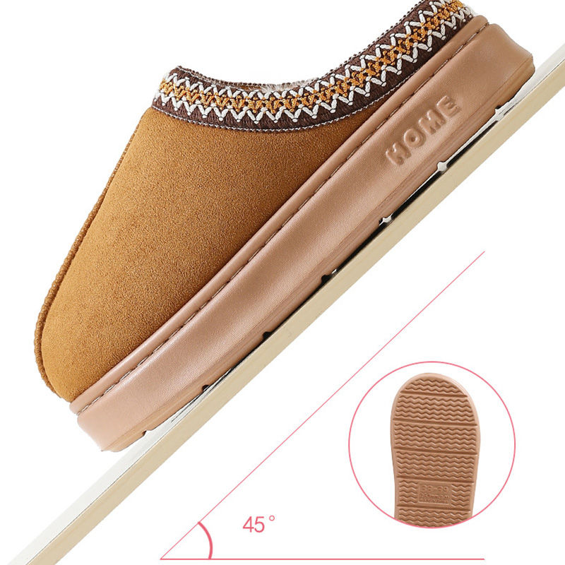 Thumbnail: Comfort Thick Bottom Cotton Slippers – Women’s Winter Warm Plush