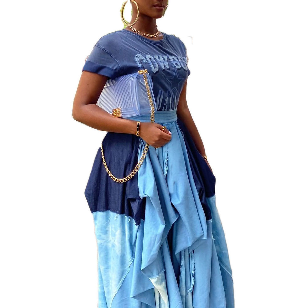 Thumbnail: Womens Patchwork Plaid Maxi Skirt with Loose Fit and Printed Bohemian Style