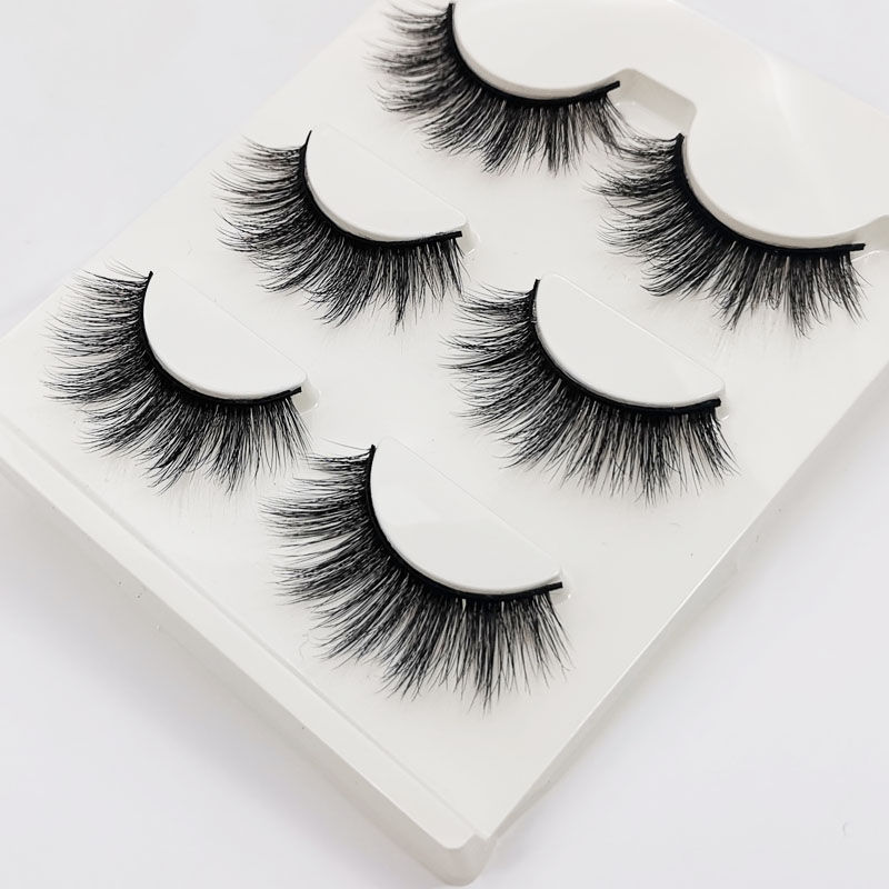 Thumbnail: YSDO 3/5‑Pair 3D Faux Mink Soft Natural Thick Long Full Strip Eyelashes Set