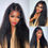Thumbnail: 250 Density Kinky Straight 360 Lace Wig with Invisible Strap – Glueless Design