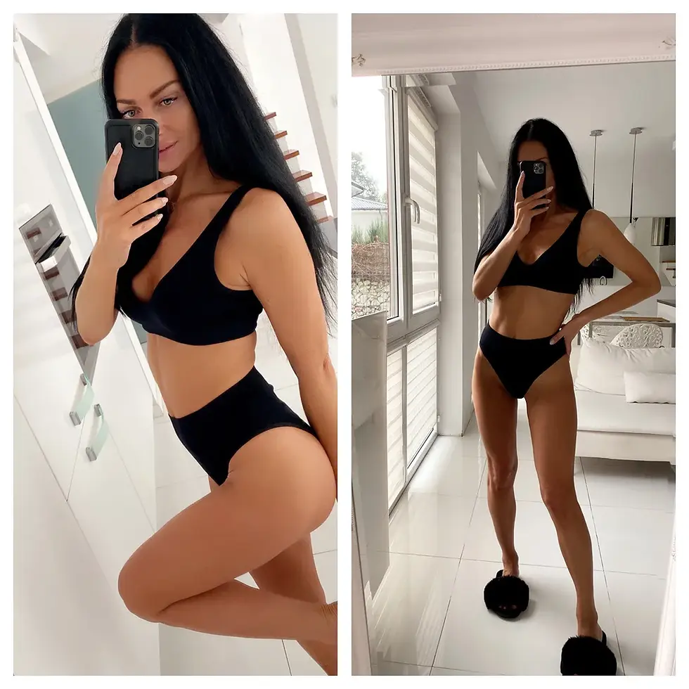 Thumbnail: Women Push-Up Bra Set Deep V Seamless Underwear Set Wireless Bra