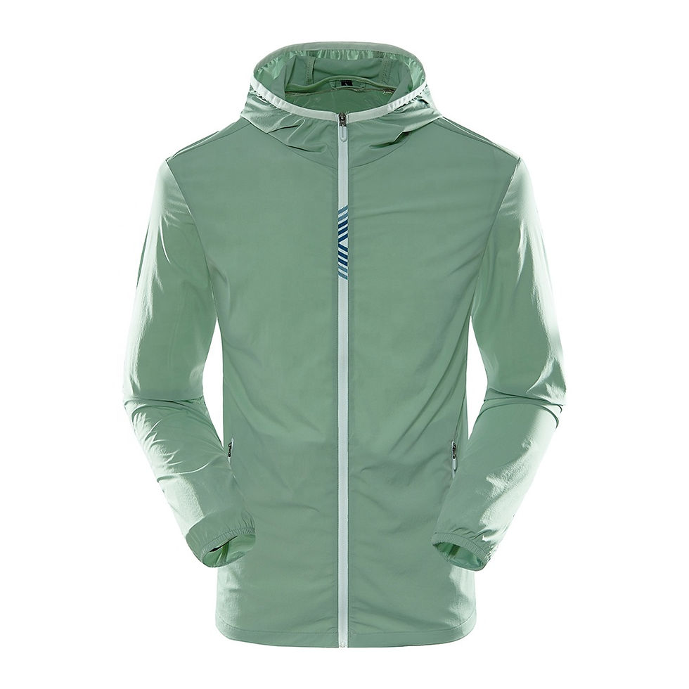 Thumbnail: Men’s Waterproof Lightweight Packable Hooded Rain Sport Jacket UV Protection