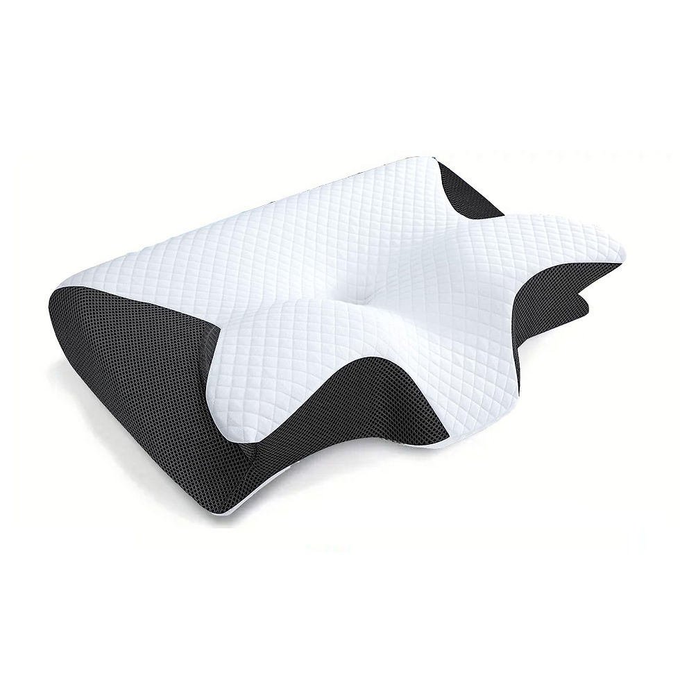 Thumbnail: 1pc Memory Foam Cervical Pillow –2-in-1 Ergonomic Contour Orthopedic Neck Pillow