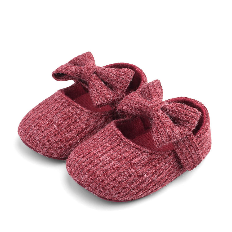 Thumbnail: Baby Girl First Walker Shoes Soft Sole Knitted Infant Toddler Cute Style