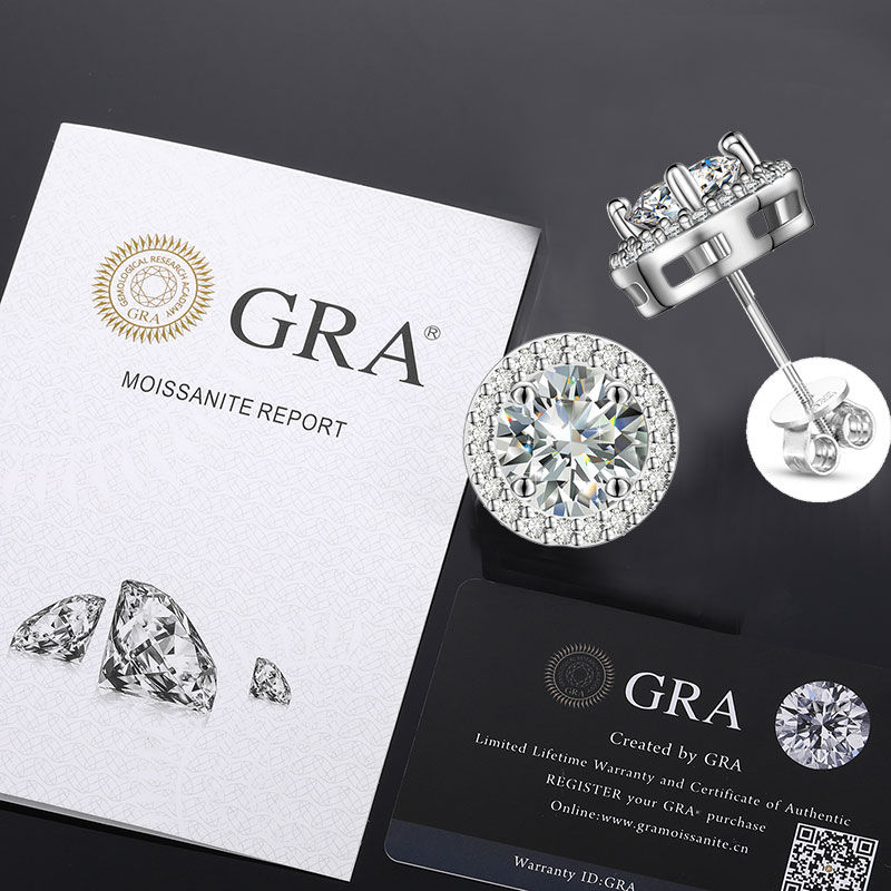 Thumbnail: Moissanite Drop Earrings for Women – 925 Sterling Silver Fine Jewelry