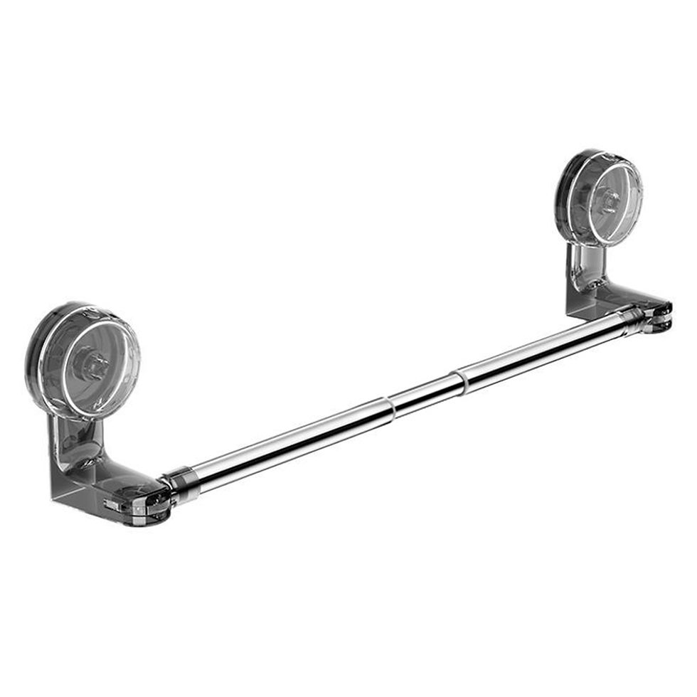 Thumbnail: Scalable Stainless Steel Towel Bar with Suction Cups – 35/59/75cm Wall-Mounted
