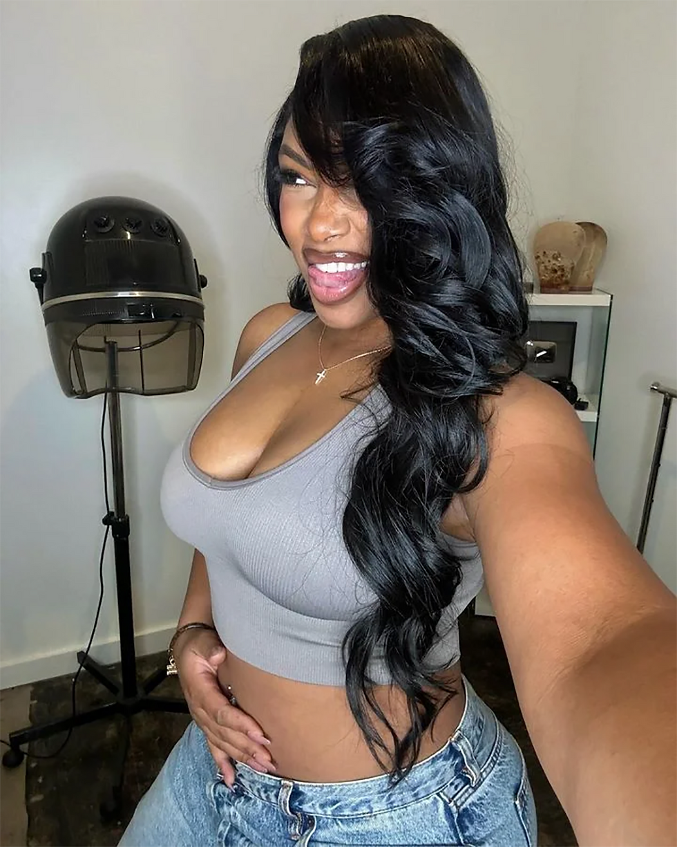 Thumbnail: 36–40 Inch Water Wave HD Lace Frontal Wig – Body Wave Brazilian Hair