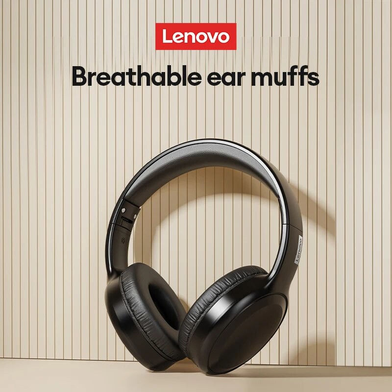 Thumbnail: Lenovo TH30 Foldable Wireless Bluetooth 5.3 Gaming Headphones with Mic