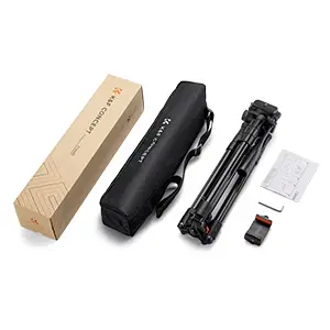 64-Inch Lightweight Aluminum Video Tripod – Universal Camera Compatibility