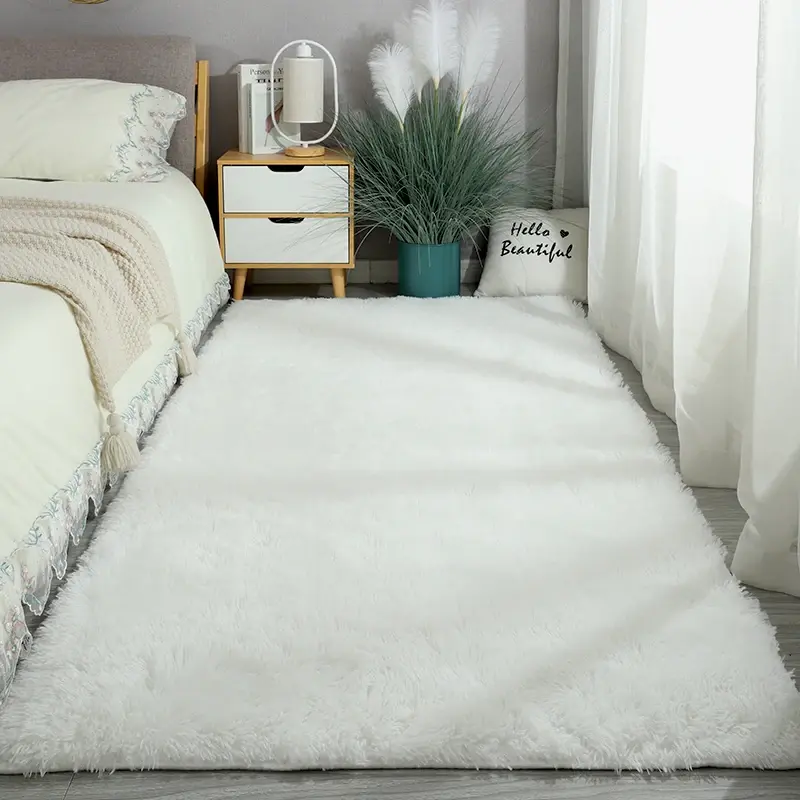 Thumbnail: Washable Long Hair Carpet – Fluffy Large Rug for Living Room & Coffee Table