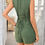 Thumbnail: Solid Casual Two-Piece Set – V-Neck Sleeveless Vest Top with Elastic Waist Short