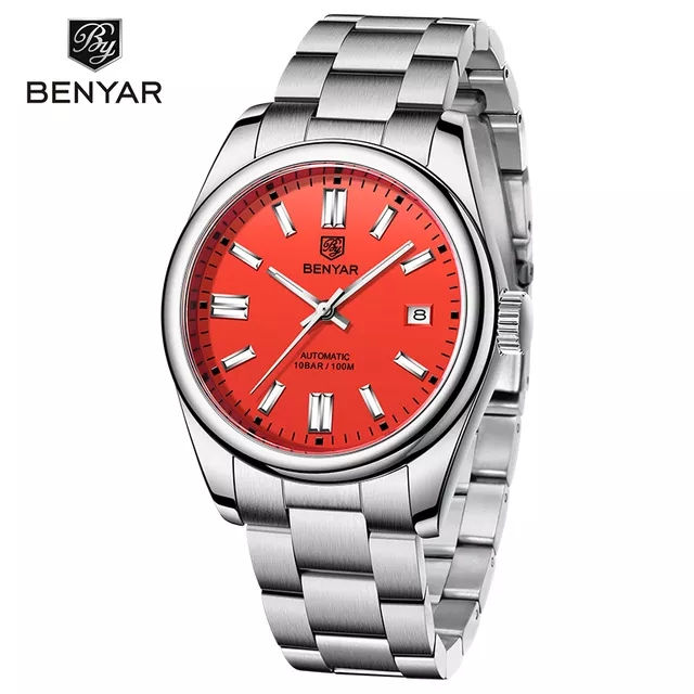 Thumbnail: Automatic Stainless Steel Men’s Wrist Watch – No Battery Needed